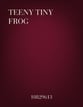 Teeny Tiny Frog Unison choral sheet music cover